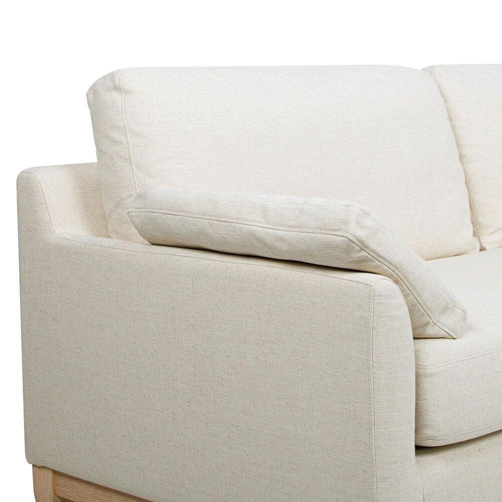 Jennifer Taylor Home Pasadena Stationary Sofa in Flax White, , large