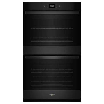 Whirlpool 27" Self-Cleaning Air Fry Single-Fan Smart Double Electric Wall Oven in Black, , large