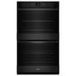 Whirlpool 27" Self-Cleaning Air Fry Single-Fan Smart Double Electric Wall Oven in Black, , large