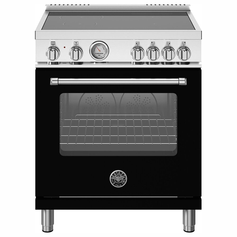 Bertazzoni Master 4.7 Cu. Ft. Freestanding Electric Induction Range in Nero Matt, , large