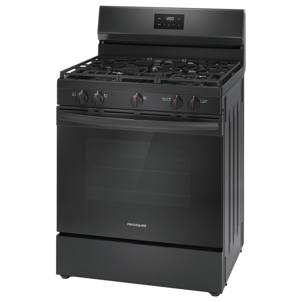 Frigidaire 30&quot; Freestanding Gas Range with Quick Boil Burner in Black, , large