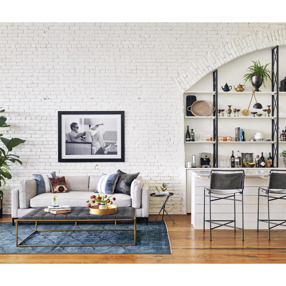 Four Hands Irondale Oxford Coffee Table in Ebony, , large