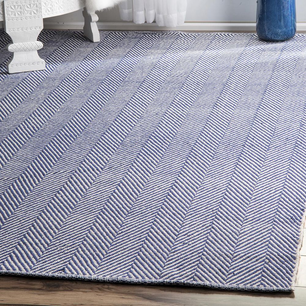 nuLOOM Cottage HMCO4A8010 8' x 10' Navy Area Rug Nebraska Furniture Mart