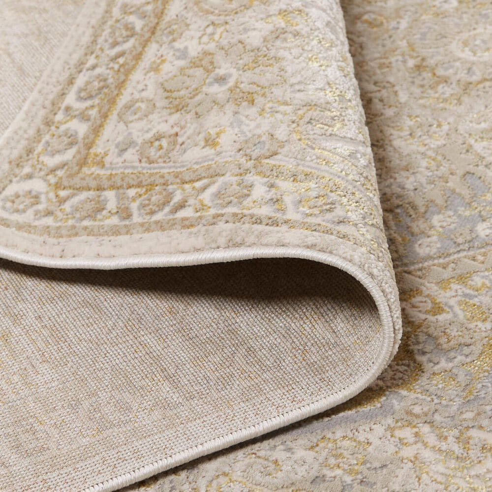 Feizy Aura 5&#39; x 8&#39; Brown and Gold Area Rug, , large