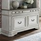 Belle Furnishings Magnolia Manor Credenza in White, , large