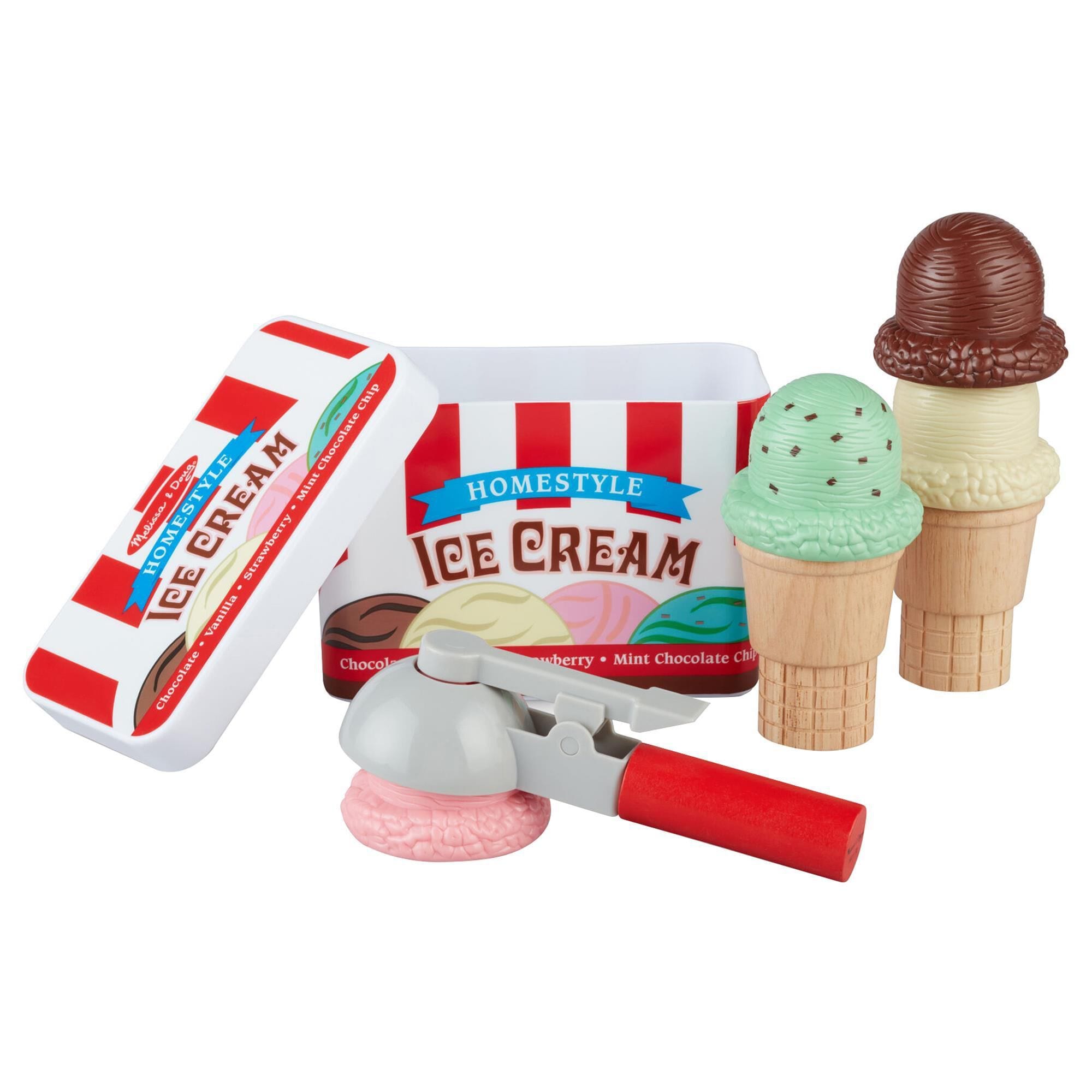 Melissa Doug Scoop and Stack Ice Cream Cone Playset NFM