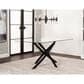 Sunset Lena 7-Piece Rectangular Dining Set in Clear and Matte Black, , large