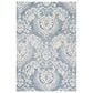 Safavieh Micro-Loop MLP512M 4" x 6" Blue and Ivory Area Rug, , large