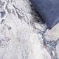 Safavieh Cyrus Shag 3" x 5" Ivory and Blue Area Rug, , large