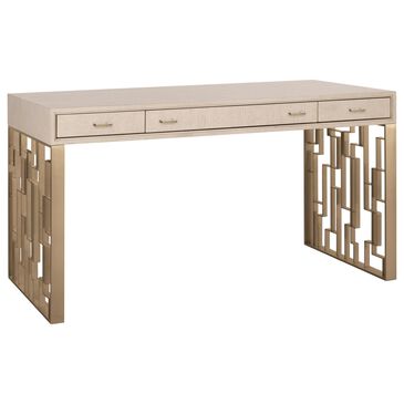 Hooker Furniture Marlowe Writing Desk with Polished Limestone and Radiance, , large