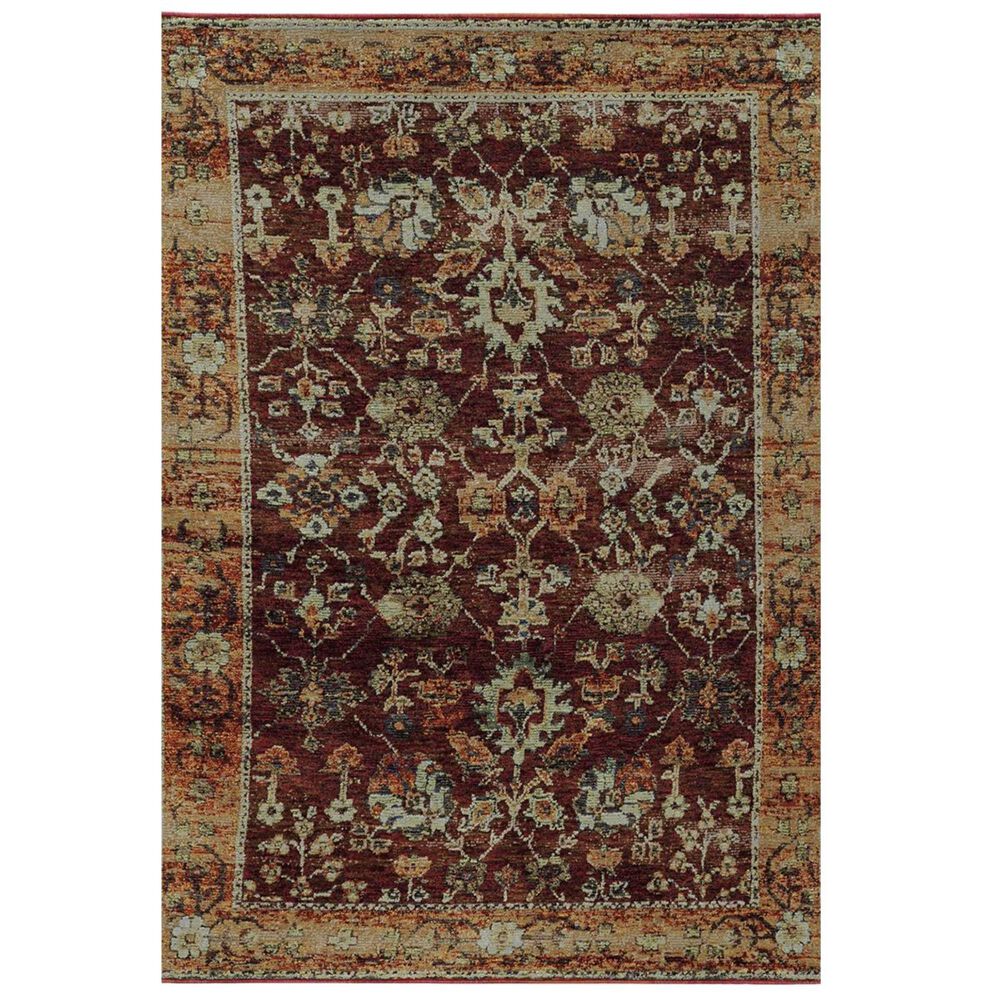 Oriental Weavers Andorra 7154A 10" x 13"2" Red and Gold Area Rug, , large