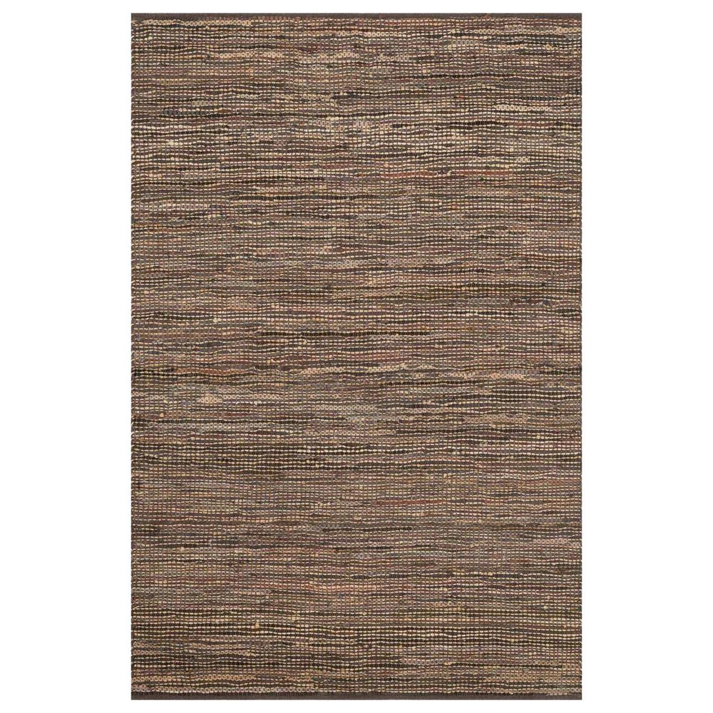 Loloi Edge 9"3" X 13" Brown Area Rug, , large