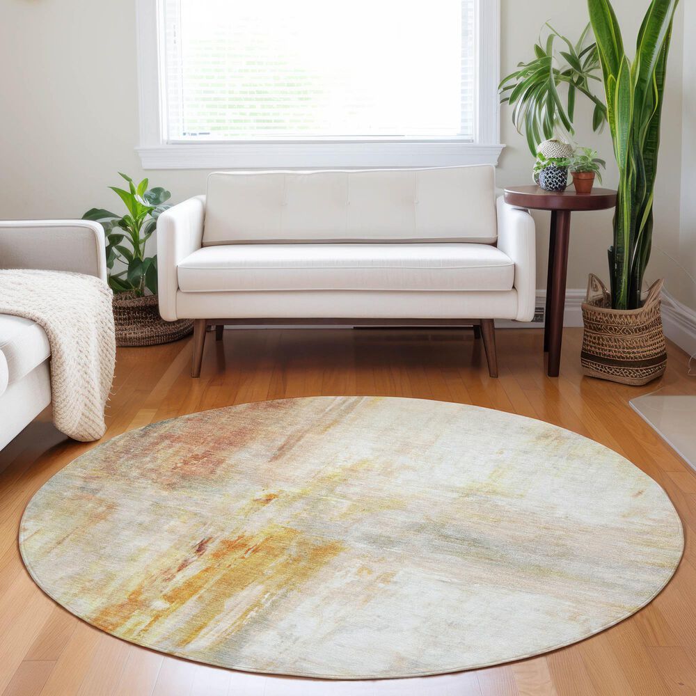 Dalyn Rug Company Ravenna RN2 8&#39; Round Paprika Area Rug, , large