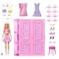 Barbie Doll Dream Closet Playset and Accessories in Pink, , large