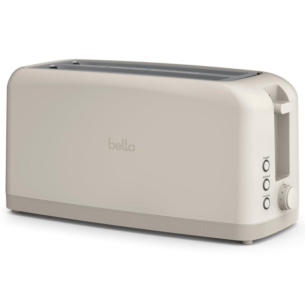 Bella 4-Slice Slim Toaster in Oatmilk, , large