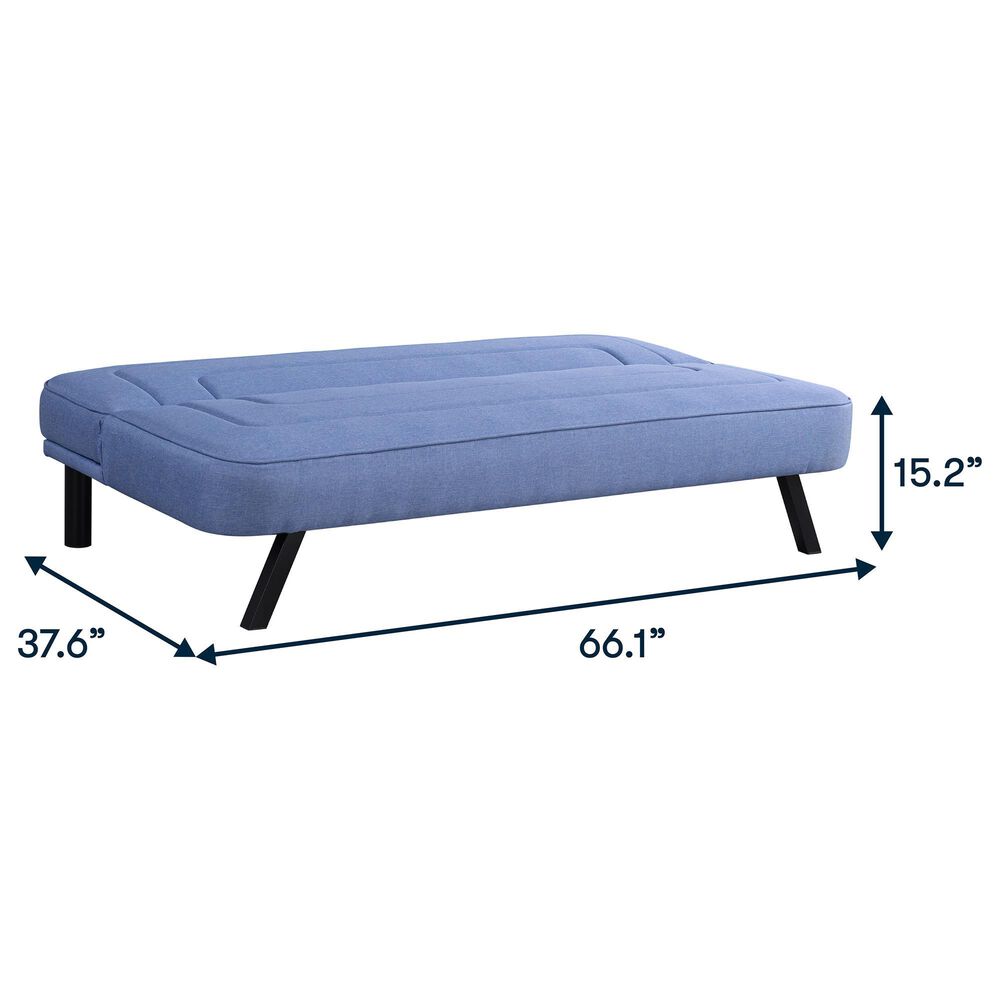 Lifestyle Solutions Frankie Convertible Sofa in Blue, , large