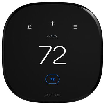 ecobee Smart Enhanced Programmable Touch Screen Wi-Fi Thermostat in Black, , large