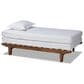 Baxton Studio Hiro Expendable Twin to King Bed Frame in Walnut Brown, , large