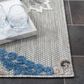 Safavieh Cabana CBN305F 8" x 10" Grey and Blue Indoor/Outdoor Area Performance Rug, , large