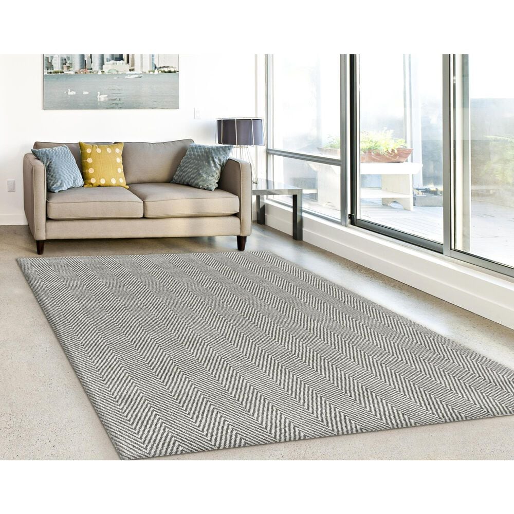 Radici USA Miro 8&#39; x 10&#39; Grey Area Rug, , large