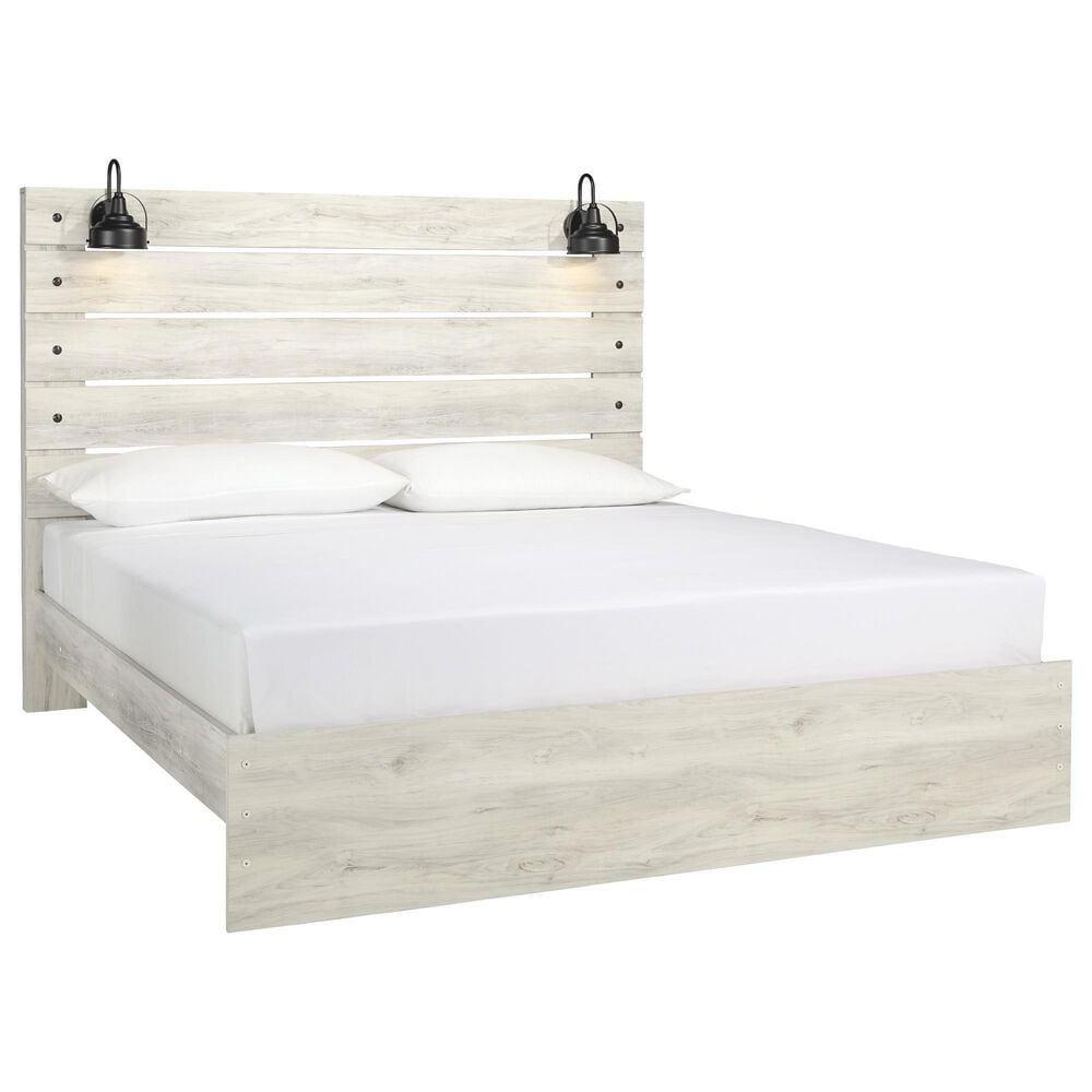 Ashley Cambeck 4 Piece Panel King Bedroom Set in Whitewash, , large