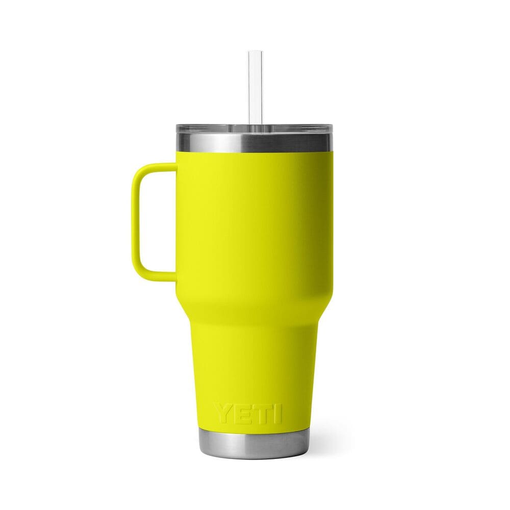 YETI Rambler 35 oz Straw Mug Firefly Yellow, , large