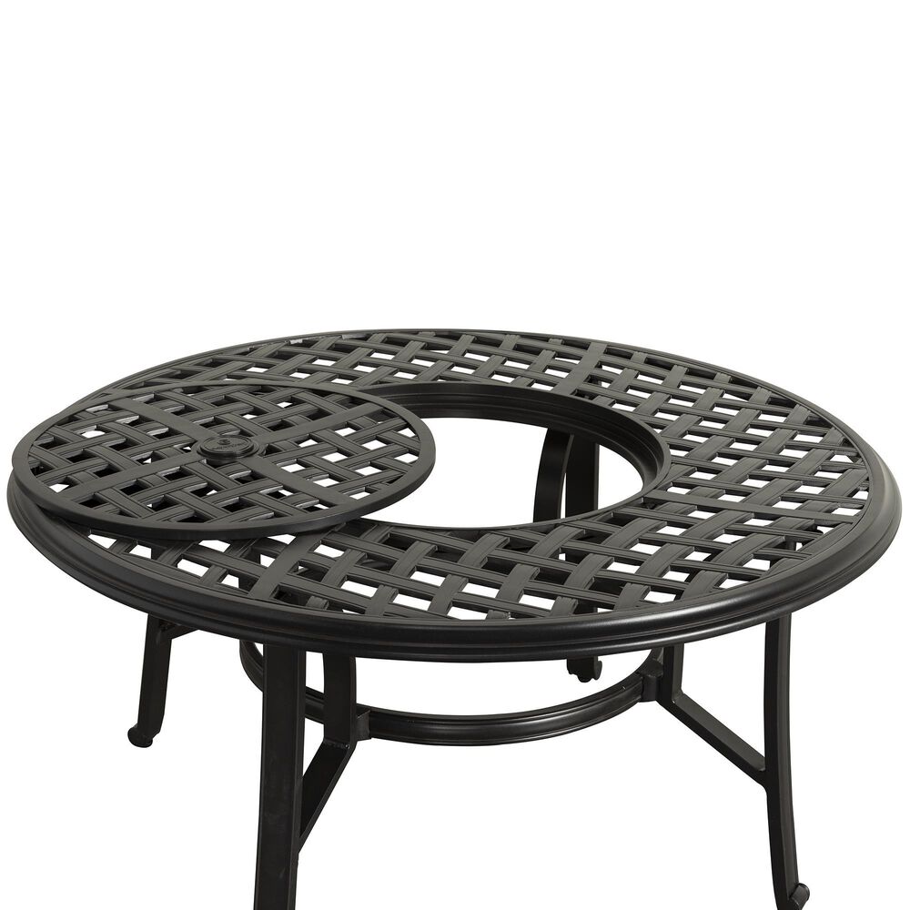 Gathercraft Halston 43" Round Wood Burning Fire Pit Table, , large