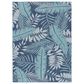 Nourison Garden Oasis GOA02 Navy 6" x 9" Indoor/Outdoor Area Rug, , large