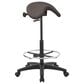 OSP Home Backless Drafting Chair with Foot Ring in Dillon Graphite, , large