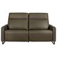 Elran Furniture Leather Power Reclining Sofa in Tuscan Olive, , large