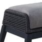 GatherCraft Cyrus Patio Ottoman with Cushion in Mystic Taupe, , large