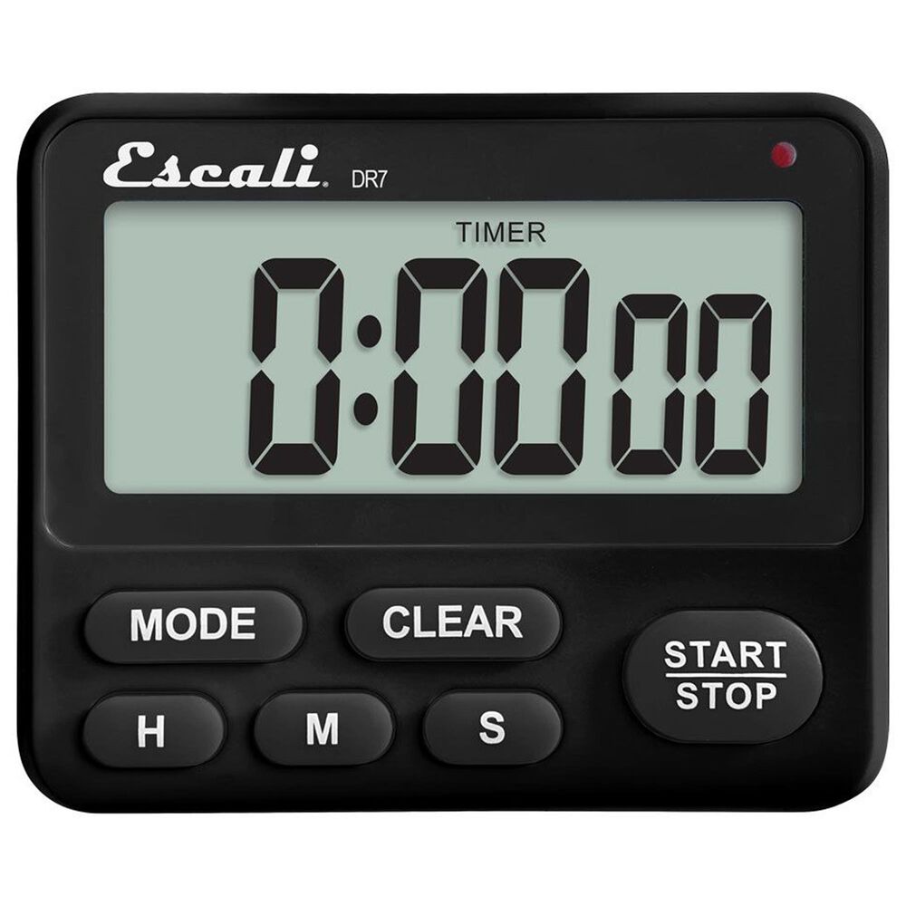 Kitchen Supply Extra Loud Digital Timer in Black, , large