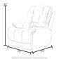 Ashley Wittlich Manual Swivel Glider Recliner in Slate, , large