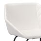 Zuo Modern Miguel Dining Chair in White/Matte Black, , large