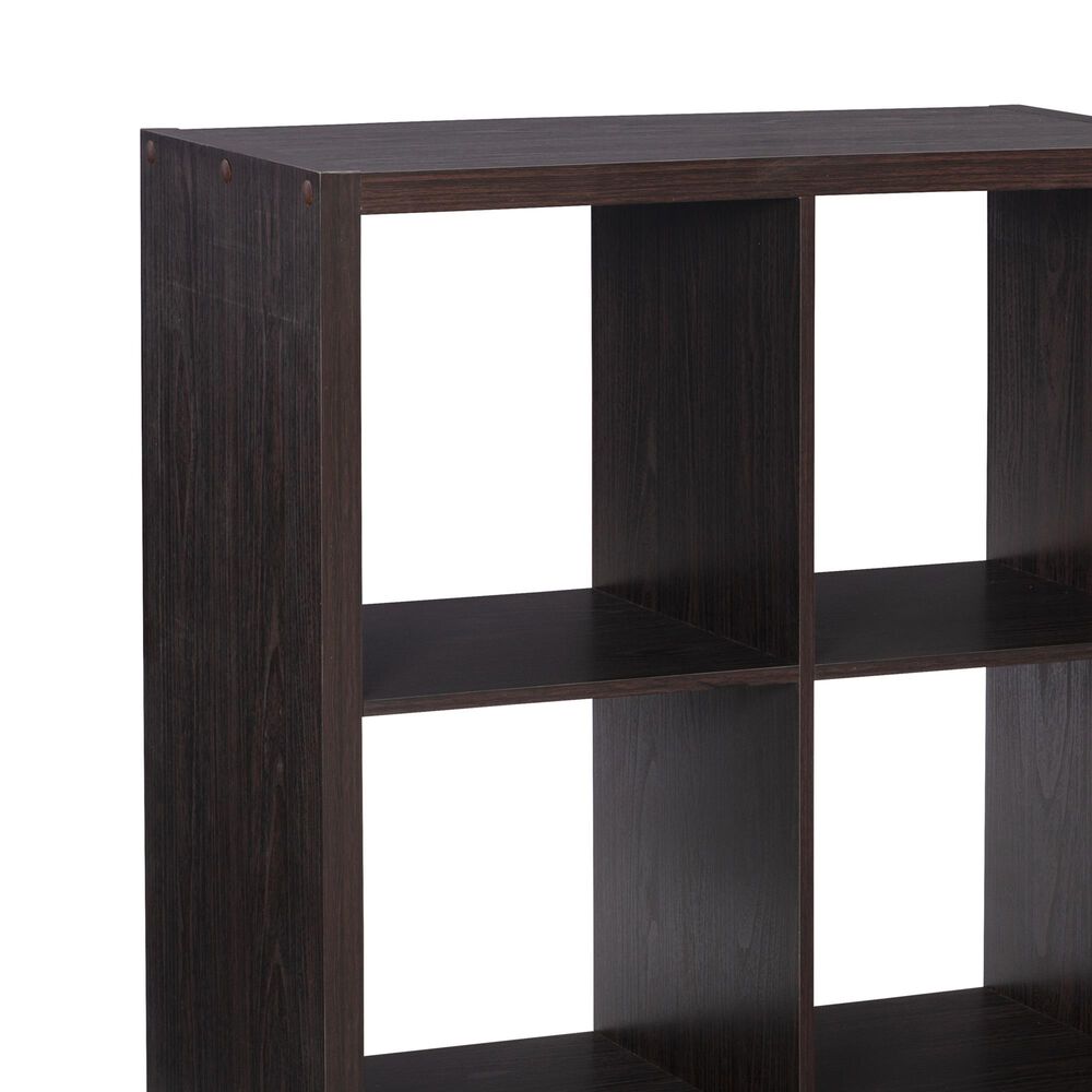 Linon Home Decor Galli 4-Shelf Bookcase in Espresso, , large