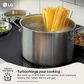 LG 2-Piece Kitchen Package with 6.3 Cu. Ft. Smart Slide-In Induction Range and 2.1 Cu. Ft. Smart Over-the-Range Microwave in Printproof Stainless Steel, , large