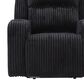 Ashley Forest Lake Power Recliner with Adjustable Headrest in Black Velvet, , large