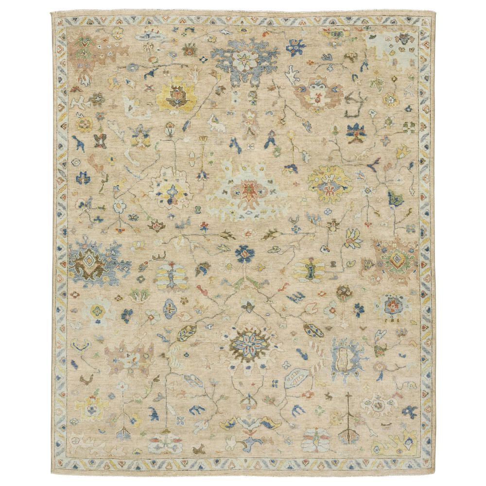 Oriental Weavers Palace Beige and Blue 8" x 10" Area Rug, , large