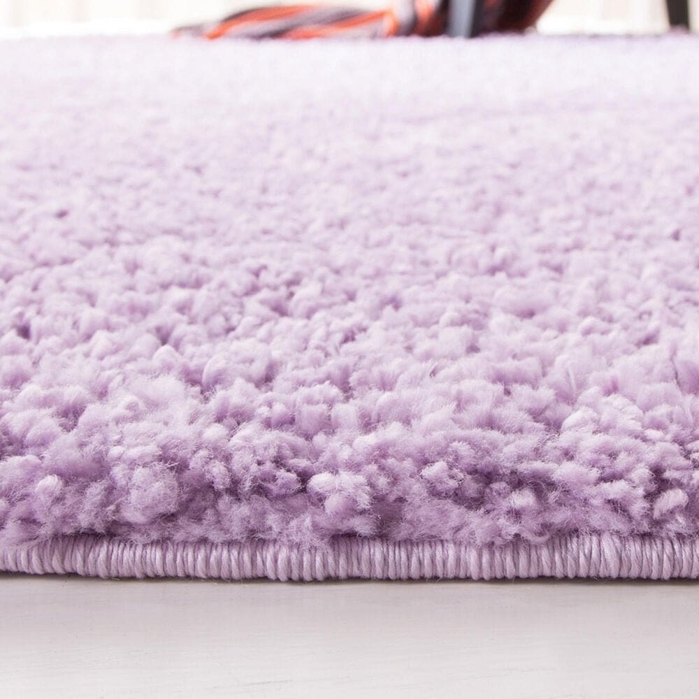 Safavieh August Shag 6&#39;7&quot; Round Lilac Area Rug, , large