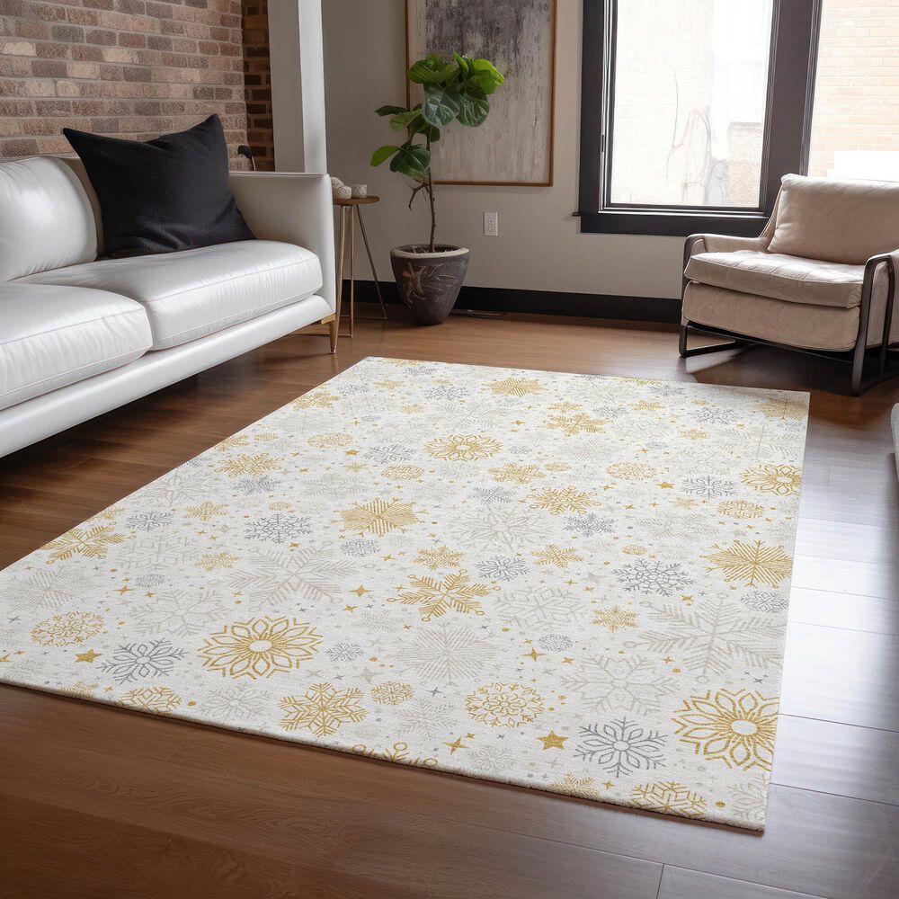 Dalyn Rug Company Wonderland WN31 5&#39; x 7&#39;6&quot; Ivory Indoor/Outdoor Area Rug, , large