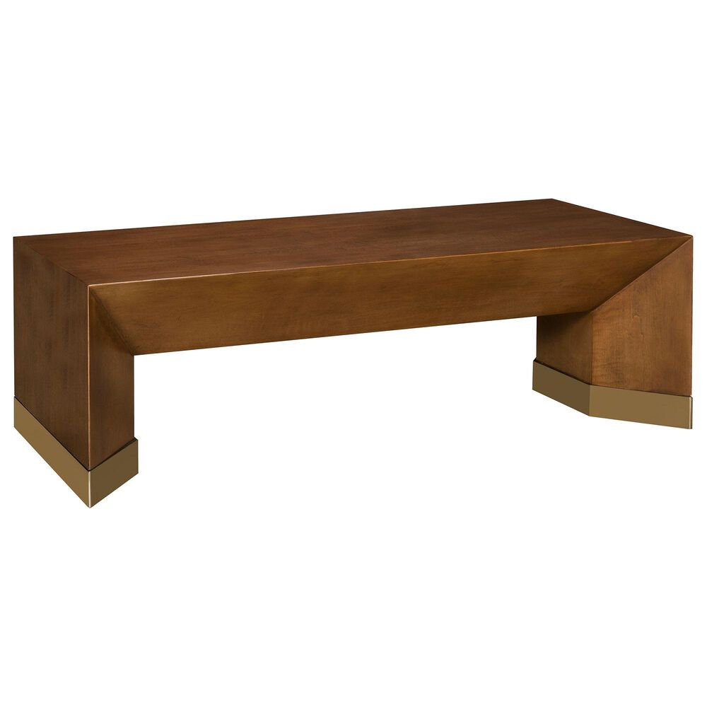 Vanguard Furniture Dune Cocktail Table in Cavallo and White Bronze