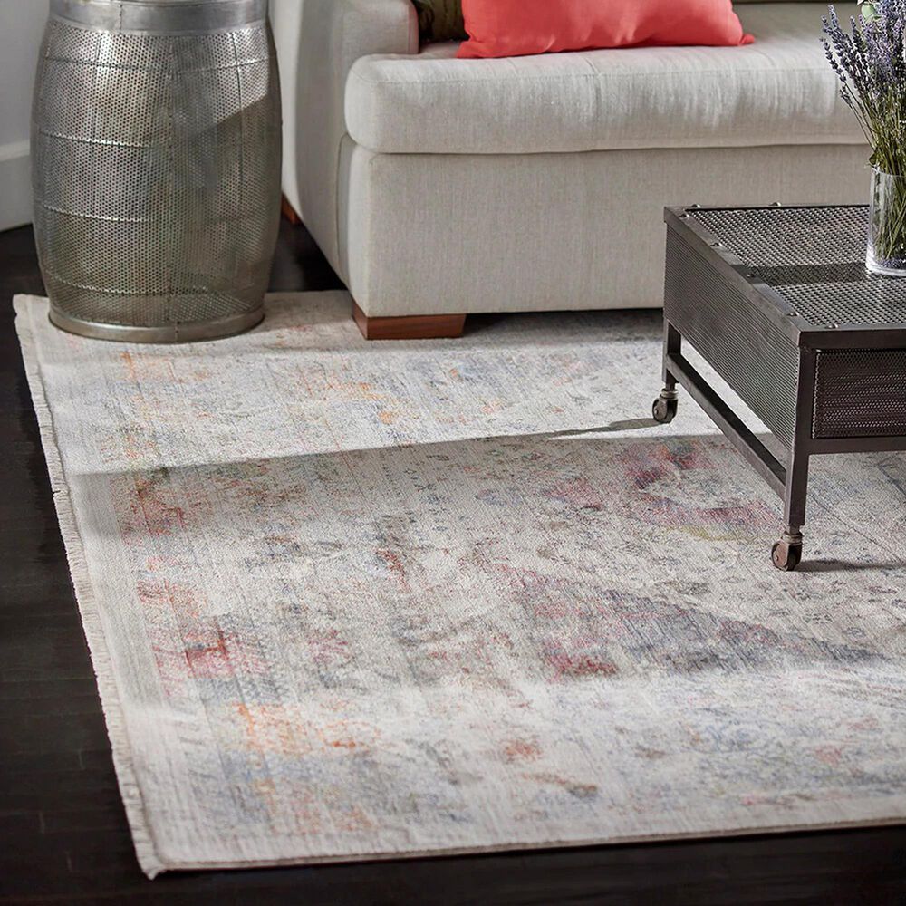 Momeni Izmir IZ-04 8&#39; x 10&#39; Tan, Blue and Rust Area Rug, , large