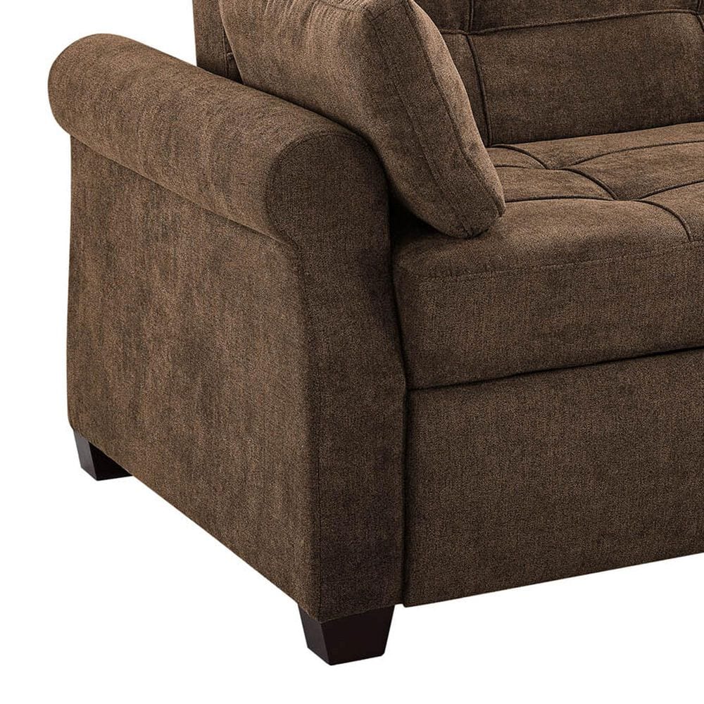 Lifestyle Solutions Hampton Queen Convertible Sofa in Brown, , large