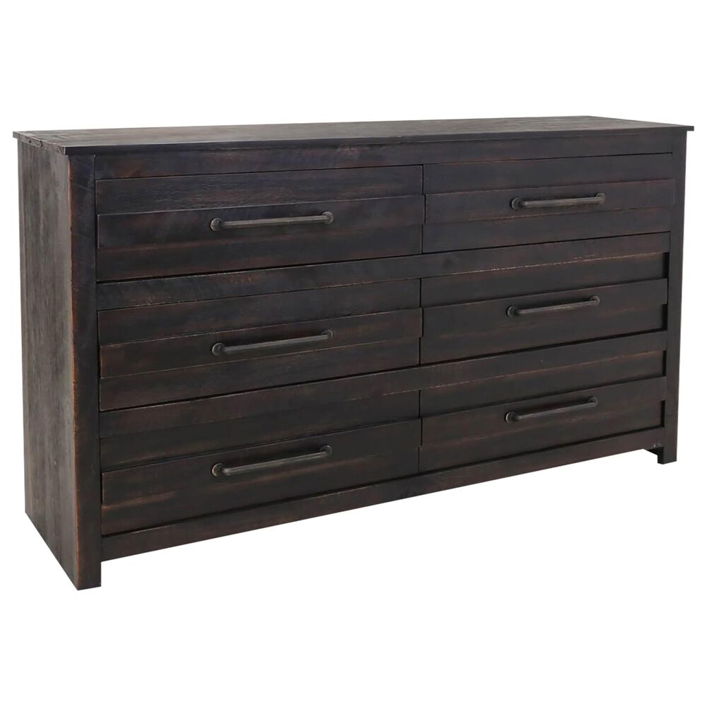 Richlands Furniture Villa Dresser in Distressed Black, , large