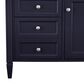 James Martin Vanities Brittany 36" Single Bathroom Vanity in Victory Blue with 3 cm Ethereal Noctis Quartz Top and Rectangle Sink, , large