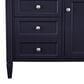 James Martin Vanities Brittany 36" Single Bathroom Vanity in Victory Blue with 3 cm Ethereal Noctis Quartz Top and Rectangle Sink, , large