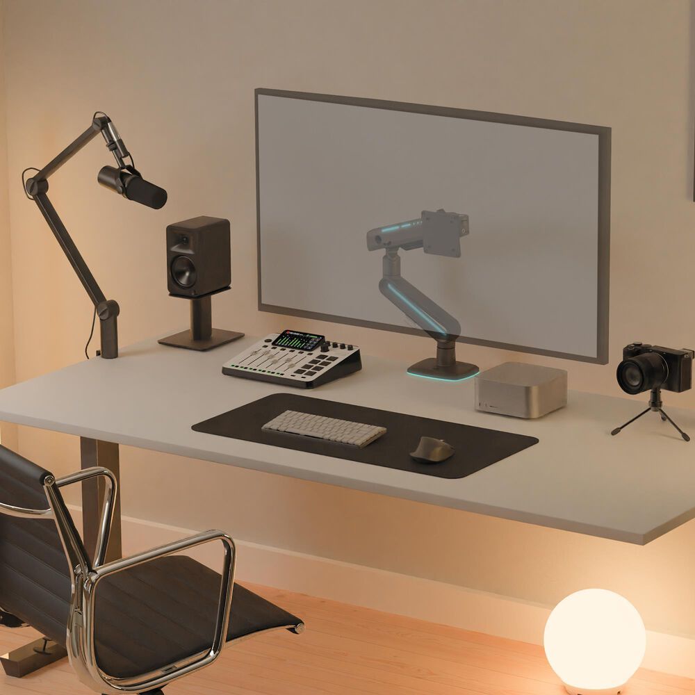 Kanto Single Gaming Monitor Desk Mount for 32" - 60" Displays in Gray, , large