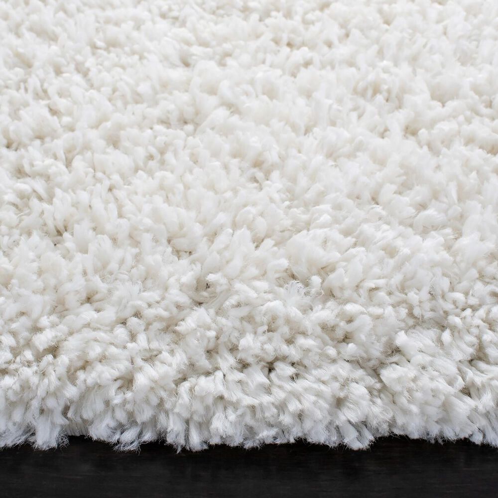 Safavieh August Shag AUG200C 6&#39;7&quot; Round Ivory Area Rug, , large