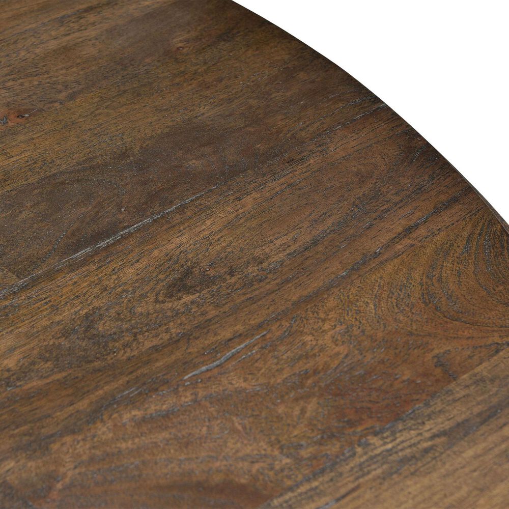 Home Trends &amp; Design Nimes 72&quot; Round Dining Table in Weathered Mango - Table Only, , large