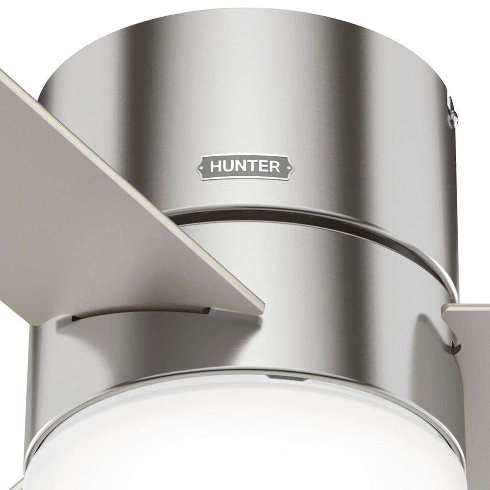 Hunter Minimus 52&quot; Ceiling Fan with LED Lights in Brushed Nickel, , large